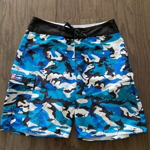 Pelagic fish camo swim trunks
